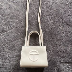 Mini White Telfar Bag